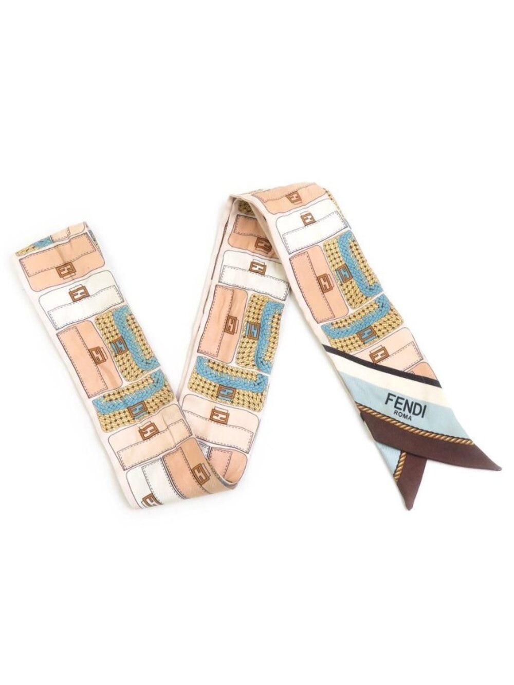 Fendi Ribbon Scarf Multicolor - Picture 2 of 8